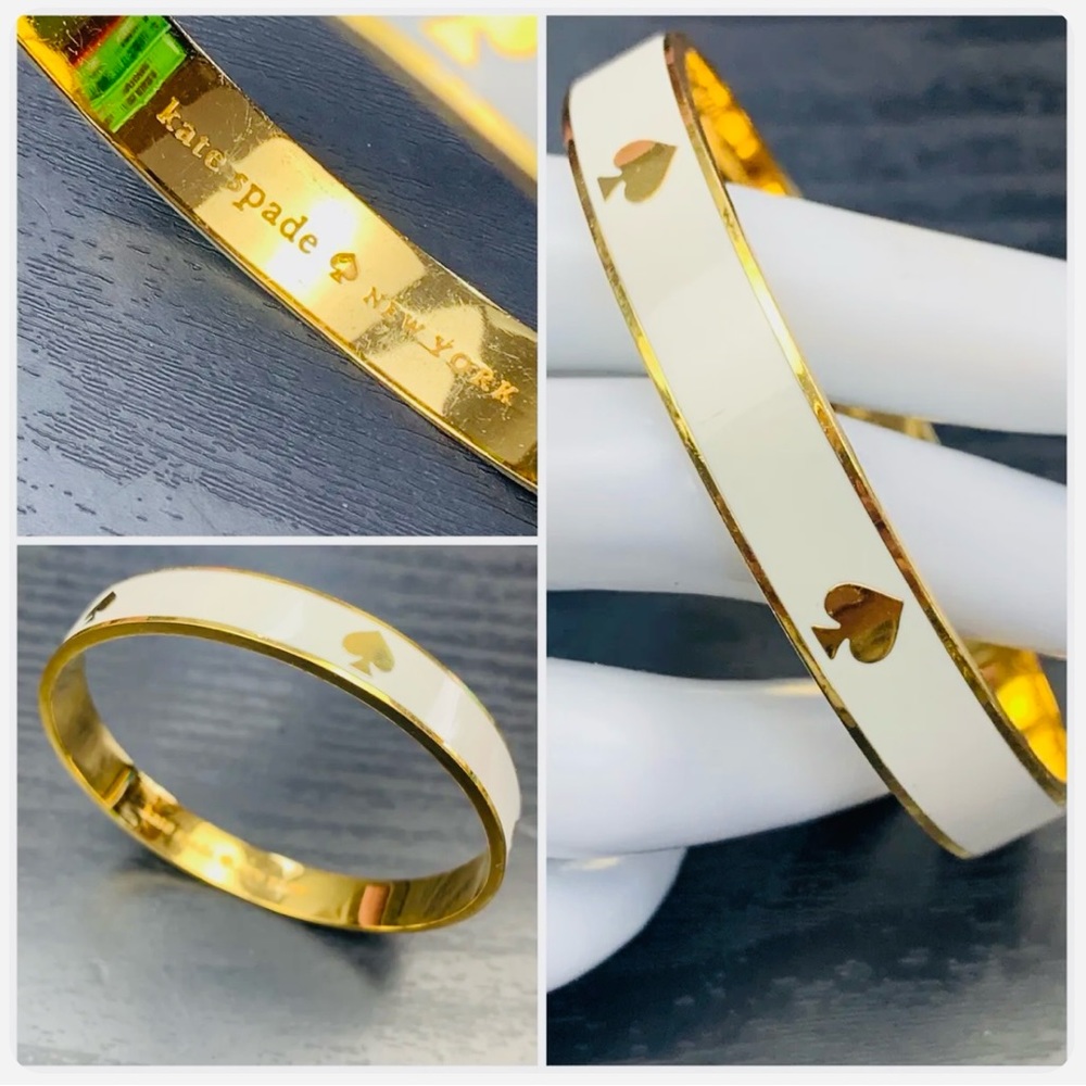 Kate Spade Vintage Good and Enamel logo bracelet. EUC.